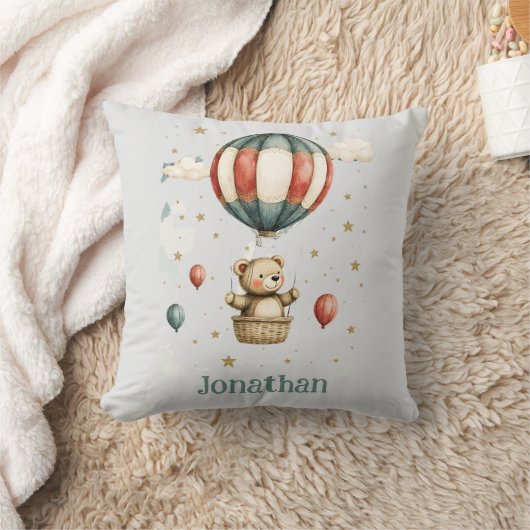 Teddy Bear Hot Air Balloon Cozy Kissen (Decke)
