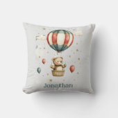 Teddy Bear Hot Air Balloon Cozy Kissen (Vorderseite)
