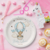 Teddy Bear Hot Balloon Babydusche warten Pappteller (Party)