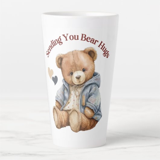 Teddy Bear Hug Latte Tasse (Vorderseite)