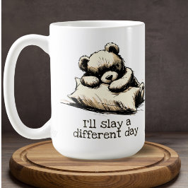 Teddy Bear Hug Pillow Brown Self Care Erholung Kaffeetasse