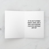 Teddy Bear Hugs & Birthday Wishs Karte (Innenseite)