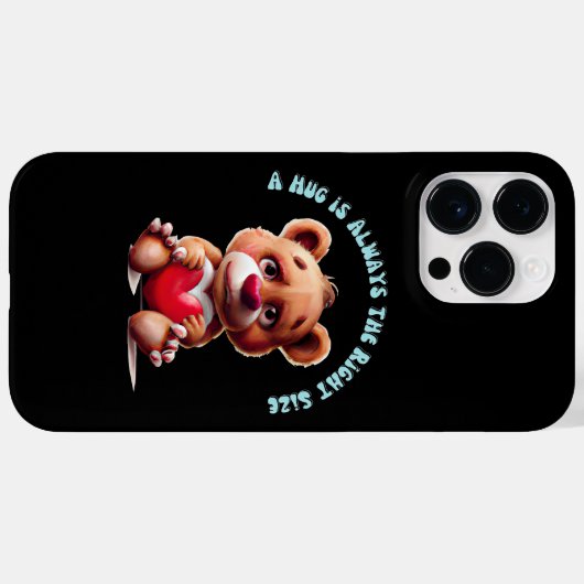 Teddy Bear Hugs Case-Mate iPhone Hülle (Rückseite (Horizontal))