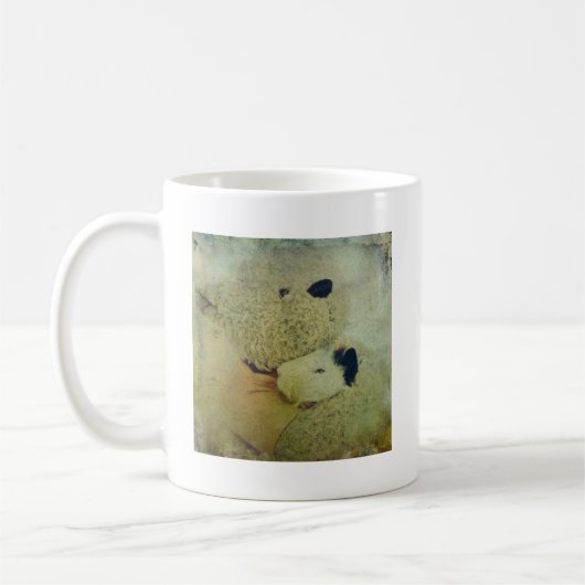 Teddy Bear hugs eine Guinea Pig Kaffeetasse (Links)