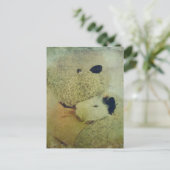 Teddy Bear hugs eine Guinea Pig Postkarte (Stehend Vorderseite)