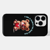 Teddy Bear Hugs iPhone Hülle (Rückseite (Horizontal))