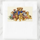 TEDDY BEAR HUGS STICKERS Rectangle Sheet (Tasche)