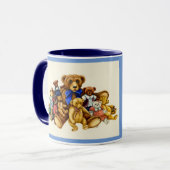 TEDDY BEAR HUGS TASSE Blue (Vorderseite Links)