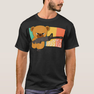 Teddy Bear Hustle Hip Hop Geld Rap DJ T-Shirt