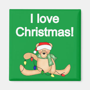 Teddy Bear I Liebe Weihnachtsgeschenke und Geschen Magnet