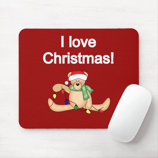 Teddy Bear I Liebe Weihnachtsgeschenke und Geschen Mousepad (Mit Mouse)