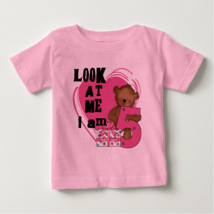 Teddy Bear Ich bin 5 Geburtstage T - Shirt und Ges