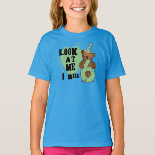 Teddy Bear Ich bin 6 Geburtstagsgeschenke und T -  T-Shirt