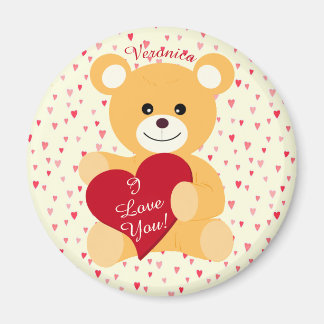 Teddy Bear "Ich Liebe dich!" Magnet