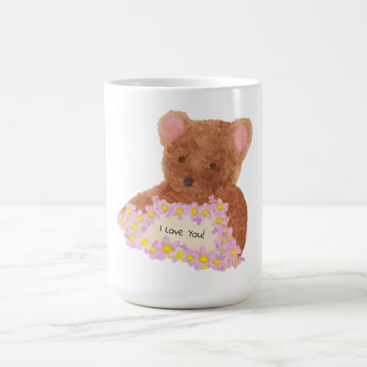 Teddy Bear - Ich Liebe dich! Tasse (Mittel)