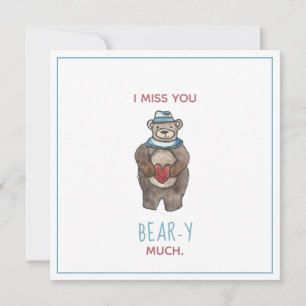 Teddy Bear Ich vermisse Sie zu viel Valentine