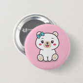Teddy Bear Illustration Button (Vorne & Hinten)