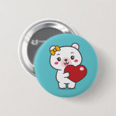 Teddy Bear Illustration Button (Vorne & Hinten)