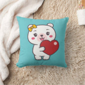 Teddy Bear Illustration Kissen (Decke)