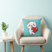 Teddy Bear Illustration Kissen (Stuhl )