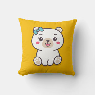 Teddy Bear Illustration Kissen