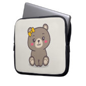 Teddy Bear Illustration Laptopschutzhülle (Vorderseite Links)