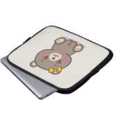 Teddy Bear Illustration Laptopschutzhülle (Vorne Knopf)