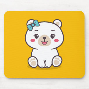Teddy Bear Illustration Mousepad