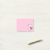 Teddy Bear Illustration Post-it Klebezettel (Auf Schreibtisch)
