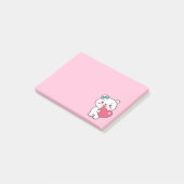 Teddy Bear Illustration Post-it Klebezettel (angewinkelt)