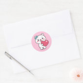 Teddy Bear Illustration Runder Aufkleber (Umschlag)