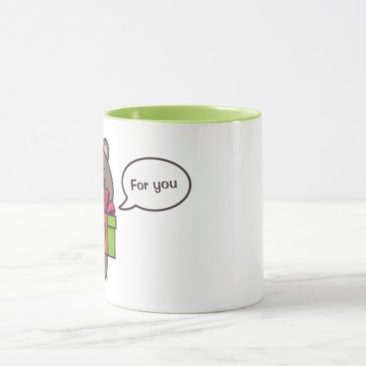 Teddy Bear Illustration Tasse (Zentrum)