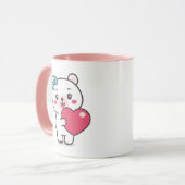 Teddy Bear Illustration Tasse (Vorderseite Links)