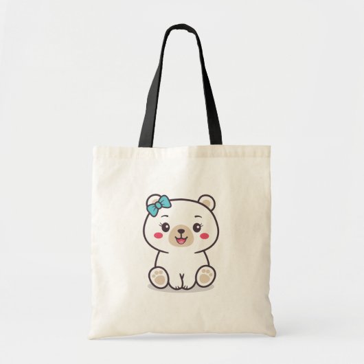Teddy Bear Illustration Tragetasche (Vorne)