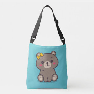 Teddy Bear Illustration Tragetaschen Mit Langen Trägern