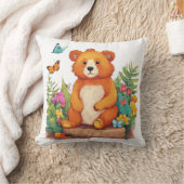 Teddy Bear im Magischen Garten Kissen (Decke)