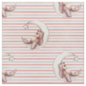 Teddy Bear im Mond Stoff (Nahaufnahme)