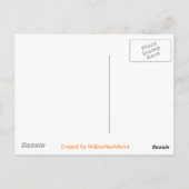 Teddy Bear im Pumpkin Patch Postkarte (Rückseite)