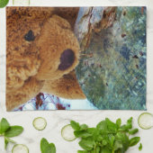 Teddy Bear im Schnee Handtuch (Gefaltet)