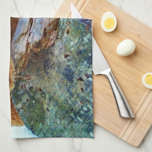 Teddy Bear im Schnee Handtuch (Viertel Falte)