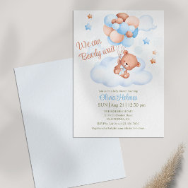 Teddy Bear im Sky Baby Shower Einladung