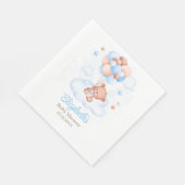Teddy Bear im Sky Baby Shower Napkins Serviette (Ecke)