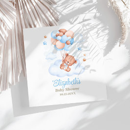 Teddy Bear im Sky Baby Shower Napkins Serviette