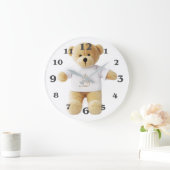 Teddy Bear image for Round (Large) Wall Clock Große Wanduhr (Zuhause)
