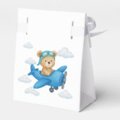 Teddy Bear in Airplane Baby Showbox Geschenkschachtel (Rückseite)