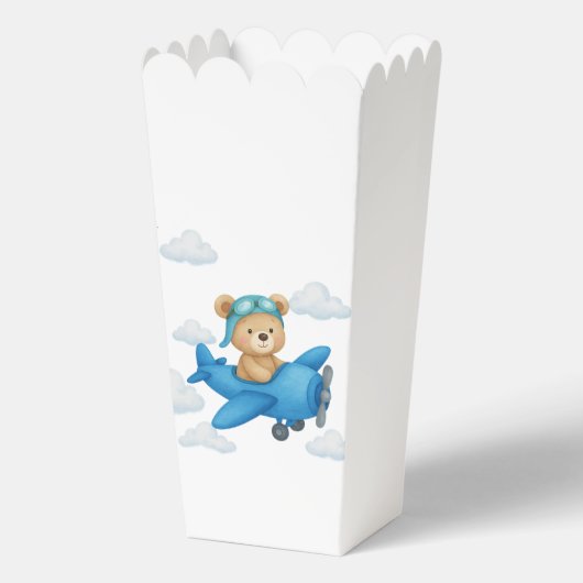 Teddy Bear in Airplane Baby Showbox Geschenkschachtel (Rückseite)