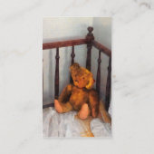 Teddy Bear in Crib Visitenkarte (Rückseite)