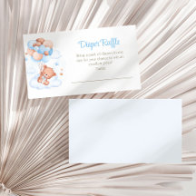 Teddy Bear in der Sky Diaper Raffle Umschließungsk