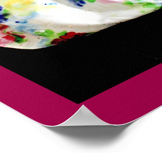 Teddy Bear in einem Kleid Poster (Ecke)