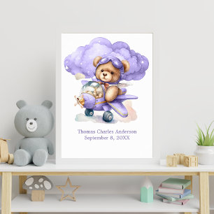 Teddy Bear in Kinderzimmer Decke Wand Kunst